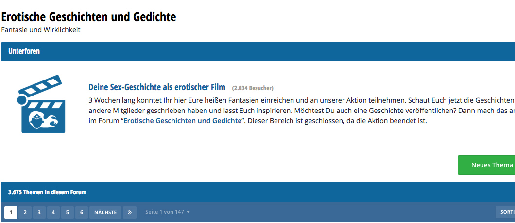 Erotische Geschichten bei Poppen.de